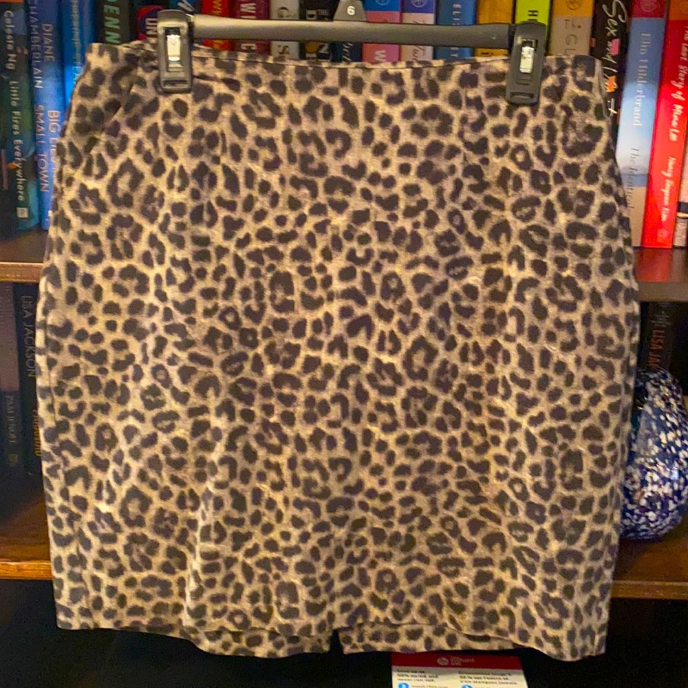 Cabi animal print skirt